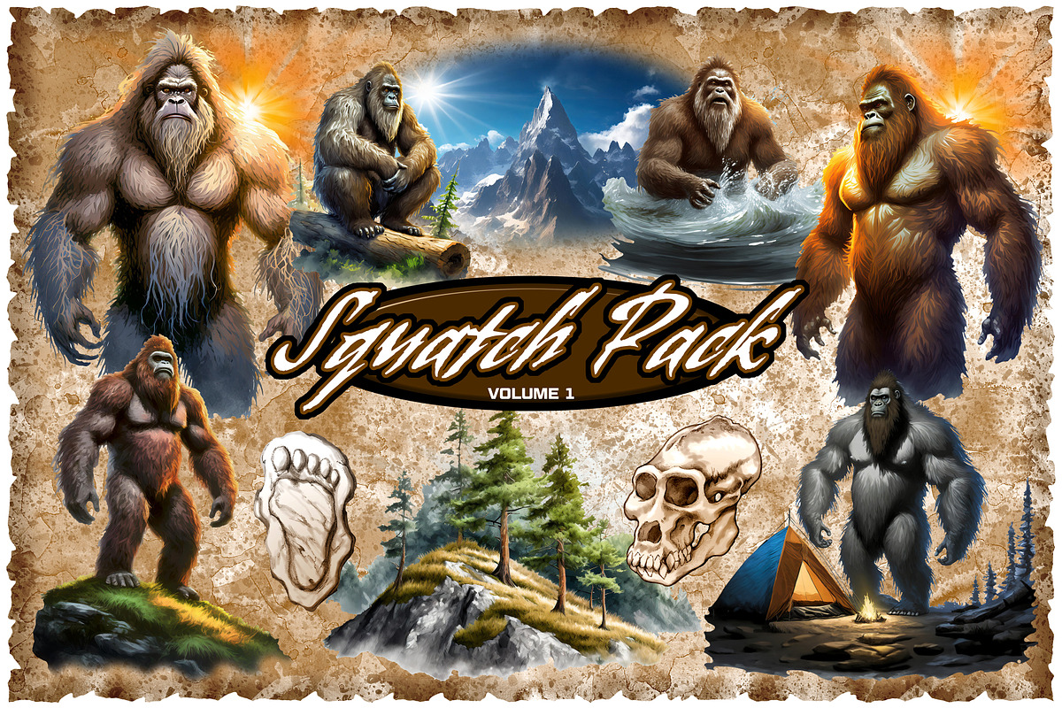 Squatch Pack - Volume 1, a Graphic by artbeerlife (Photo 1 of 3)
