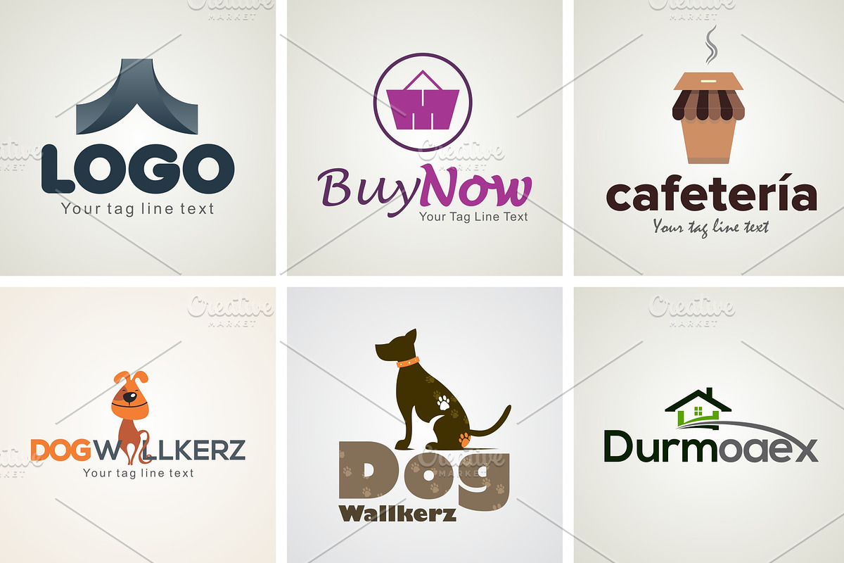 Premium Business Logo Mark Set