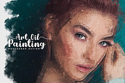Art Oil Painting Photoshop Action, an Action Add-On by ridvanpars (Thumbnail 1 of 10)