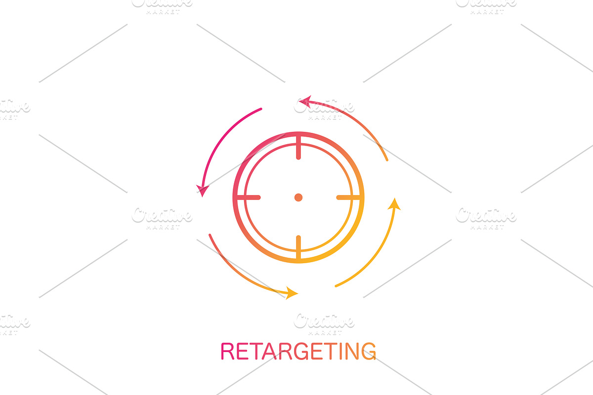 Remarketing and retargeting concept, a Technology Illustration by Vector Creator