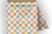 Earthy Boho Checkered Grid Pattern, a Pattern Graphic by OwlAndFern (Thumbnail 2 of 13)