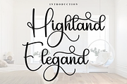 Highland Elegand, a Handwritten Font by InermediaSTUDIO (Thumbnail 1 of 8)
