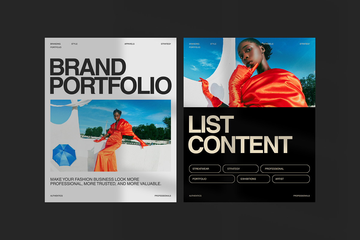 Brand Portfolio Social Media Bundles, a Social Media Template by Creatorism (Photo 2 of 8)