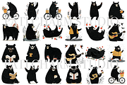 40 Black Bear Clipart, an Animal Illustration by Pati Charm Studio (Thumbnail 2 of 8)