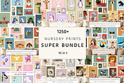 Nursry Wall Art Prints Bundle, a Decorative Illustration by Artemsky (Thumbnail 1 of 10)