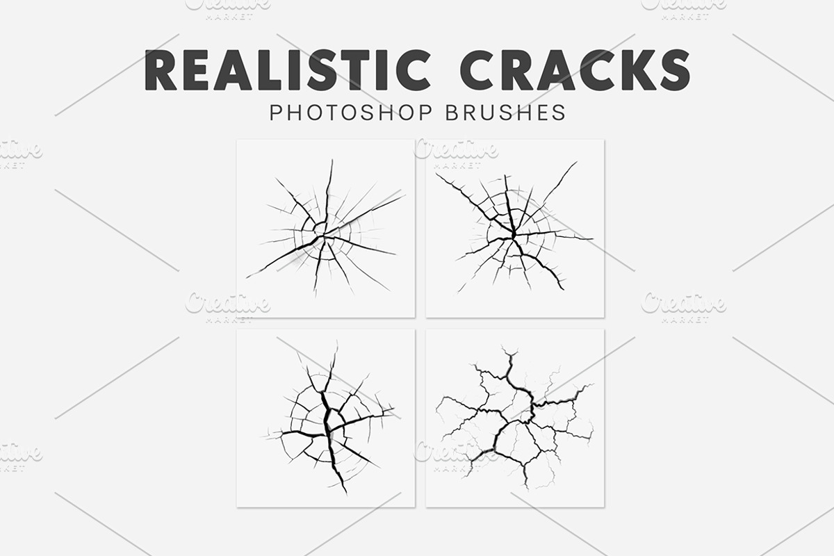 20 Realistic Cracks Brushes, a Brush Add-On by AB-TheDesigner (Photo 4 of 4)