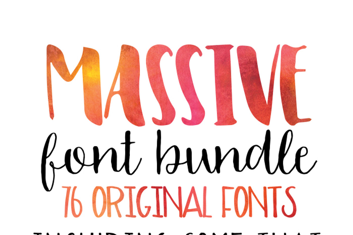 2015 MASSIVE Font Bundle, a Sans Serif Font by OnTheSpotStudio (Photo 2 of 3)