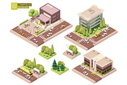 Isometric city map elements, an Object Graphic by tele52 (Thumbnail 12 of 72)