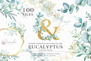 EUCALYPTUS WATERCOLOR COLLECTION, an Illustration by CaraulanStore (Thumbnail 1 of 11)