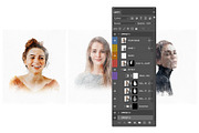 Photoshop sketch effects, a Pens & Pencil Mockup by Twin Design (Thumbnail 4 of 5)