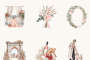 Watercolor French Paris Clipart, an Object Illustration by BusyDaydesign (Thumbnail 4 of 9)