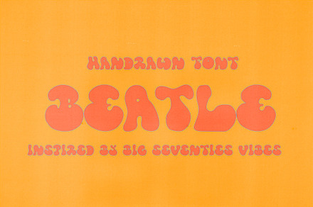 Beatle Hand Drawn Retro Font