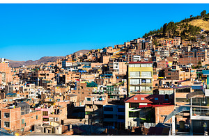 Typical houses in Puno, Peru, an Architecture Photo by Leonid Andronov