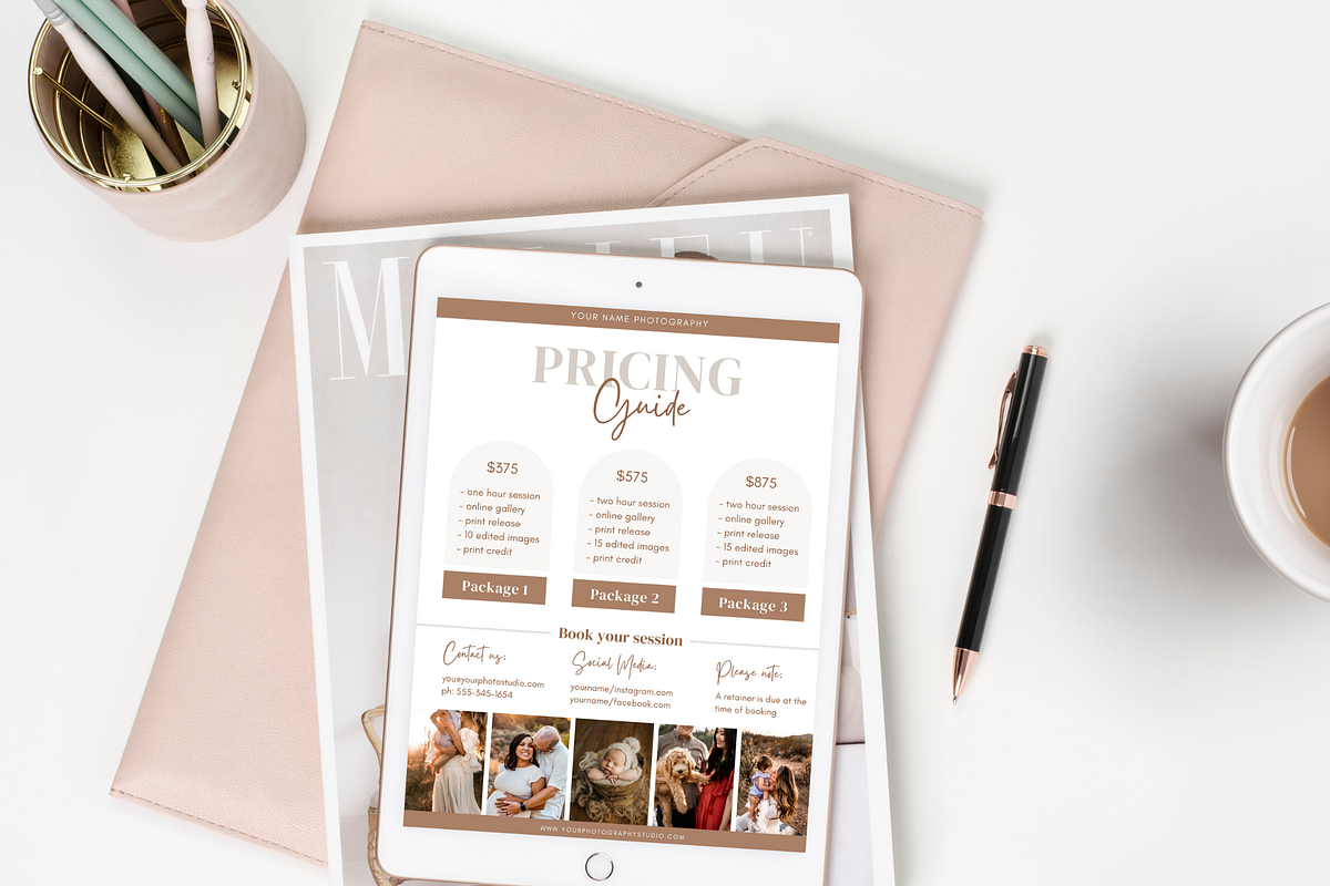 Canva Photography Pricing Guide, a Flyer Template by Sweet Little Muse (Photo 4 of 4)