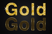 18 Gold Photoshop Styles Mini Bundle preview 6