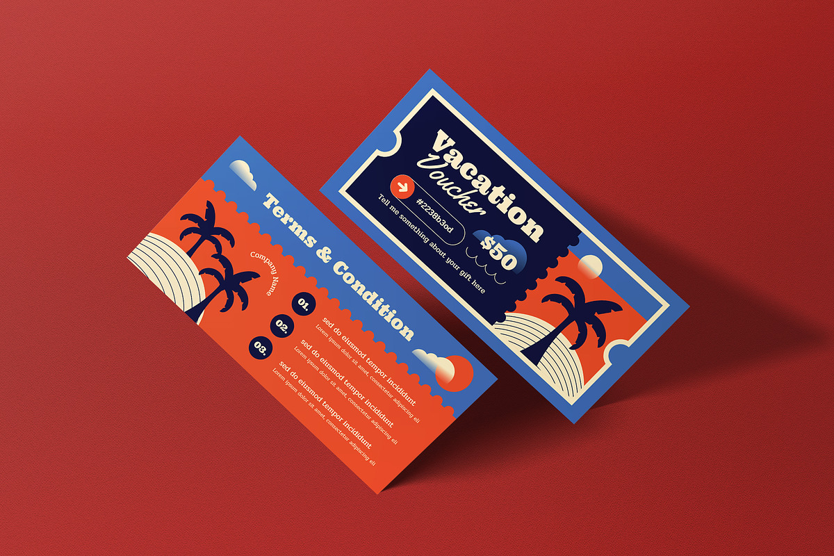 Travel Agency Voucher, a Card Template by graphicook (Photo 3 of 3)