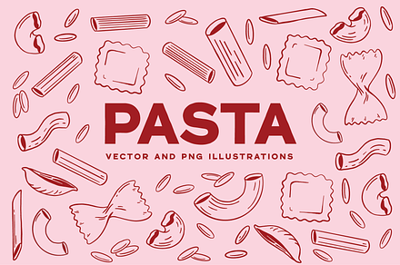 Vector Pasta Illustrations