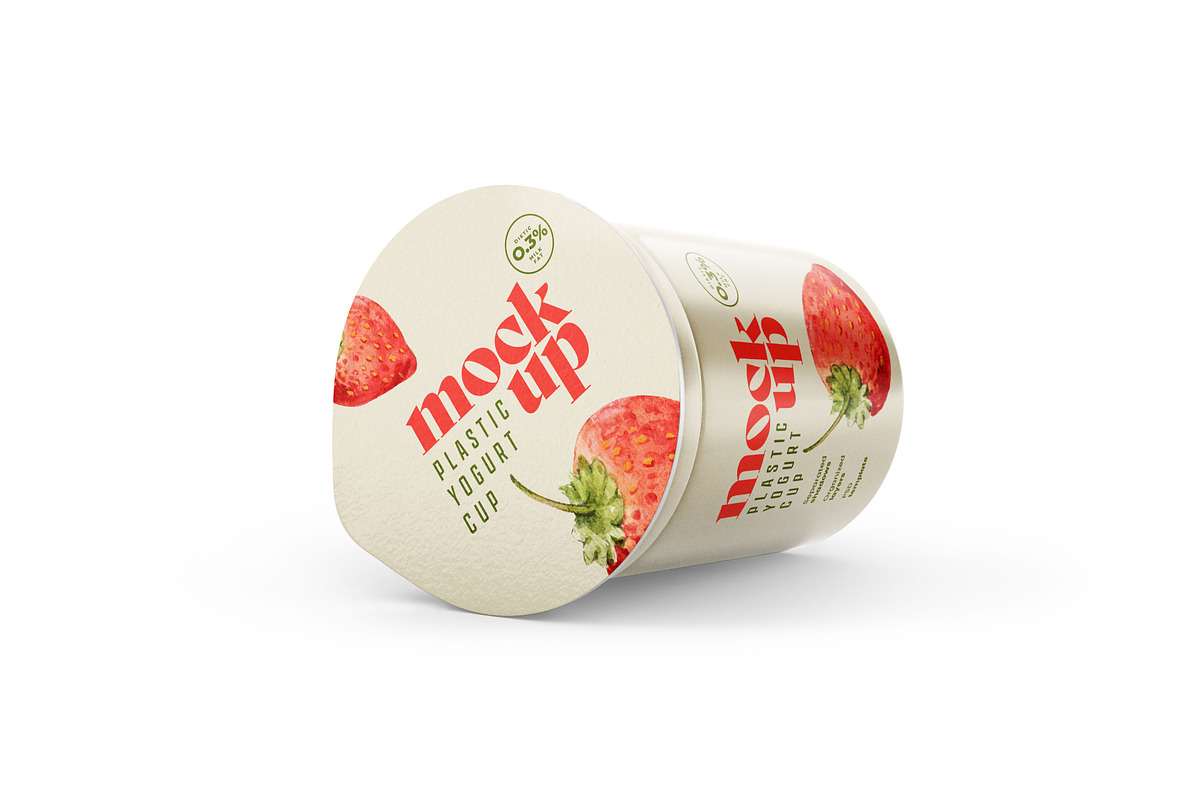 Yogurt Cup Mockup Set | Packaging, a Cups & Container Mockup by Deeplab (Photo 14 of 19)