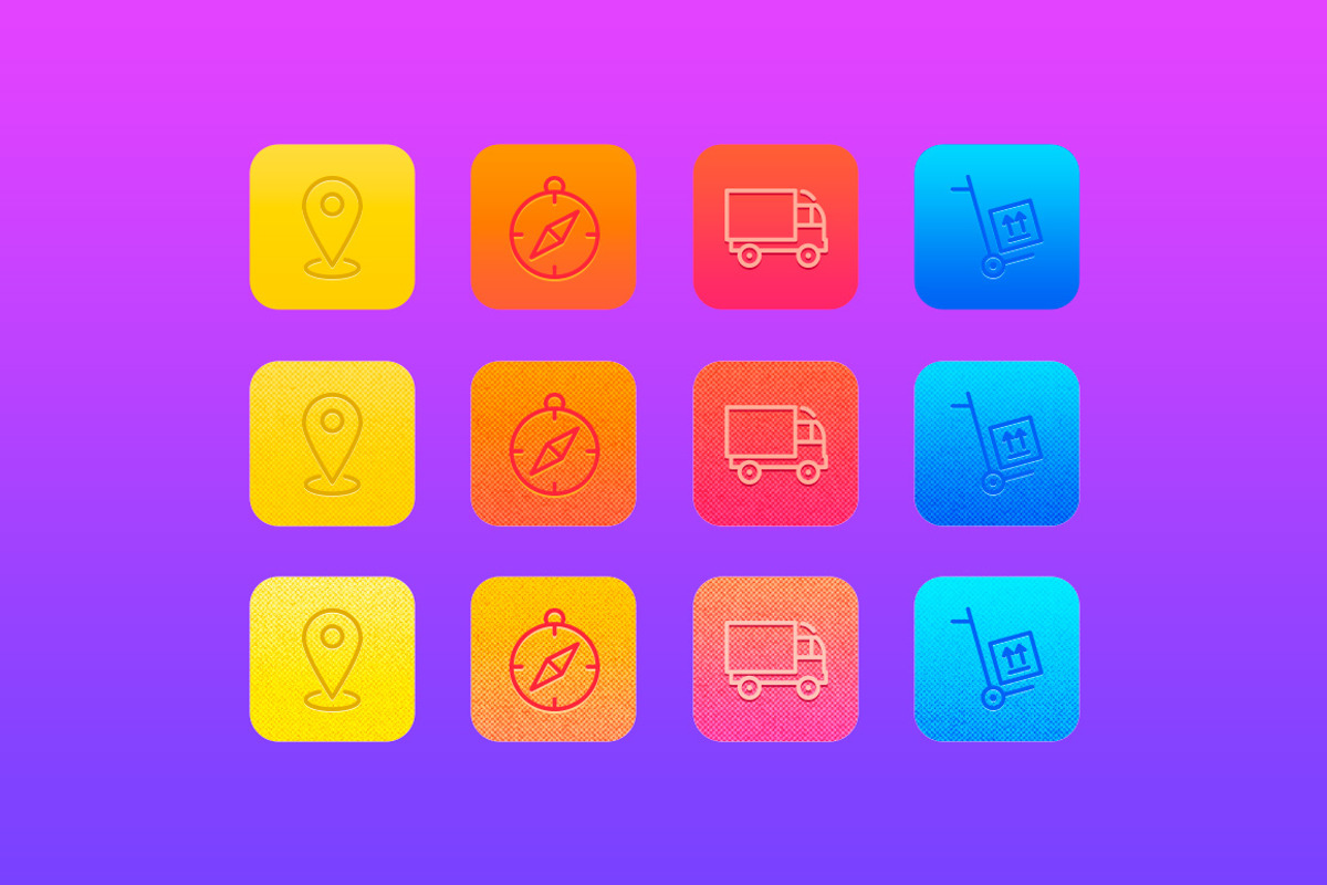 Layer styles for app icons, a Templates & Theme by Bene's shop (Photo 3 of 3)