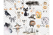Cute Halloween Clipart Set, a Person Illustration by GlamArtZhanna (Thumbnail 6 of 6)