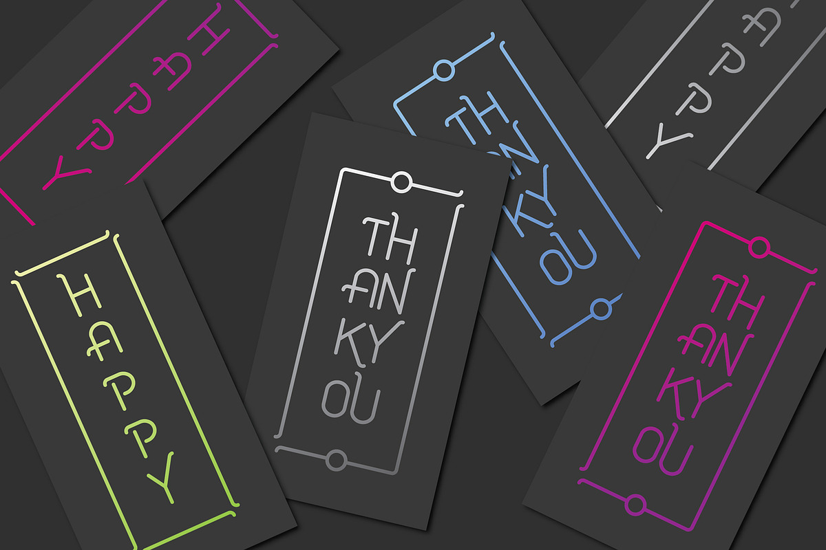 Hover Uppercase Font preview 7