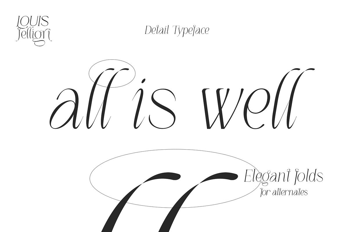 LOUIS felligri | Serif Display Font, a Serif Font by Jolicia Type (Photo 3 of 15)