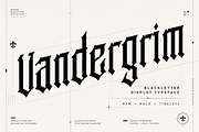 Vandergrim, a Blackletter Font by Wow Magic (Thumbnail 6 of 6)