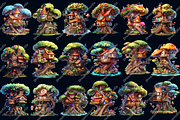 Fairy Treehouse clipart, an Object Graphic by DreamerStarCo (Thumbnail 4 of 5)