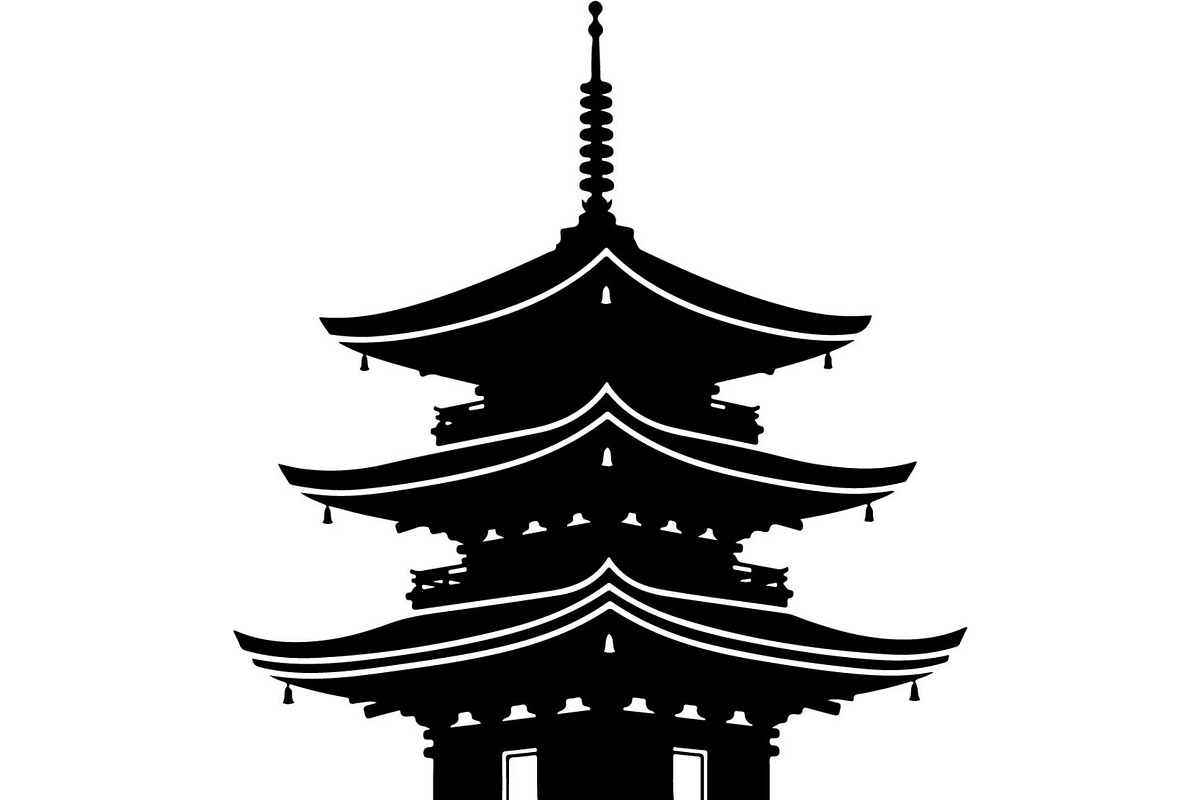 Pagoda Temple Silhouette, an Object Graphic by Creativeshirt (Photo 16 of 20)