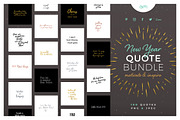 New Year Quote Bundle, a Social Media Template by AM Studio (Thumbnail 1 of 12)