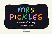 Mrs Pickles friendly marker font, a Handwritten Font by TYPEHEIST (Thumbnail 1 of 11)