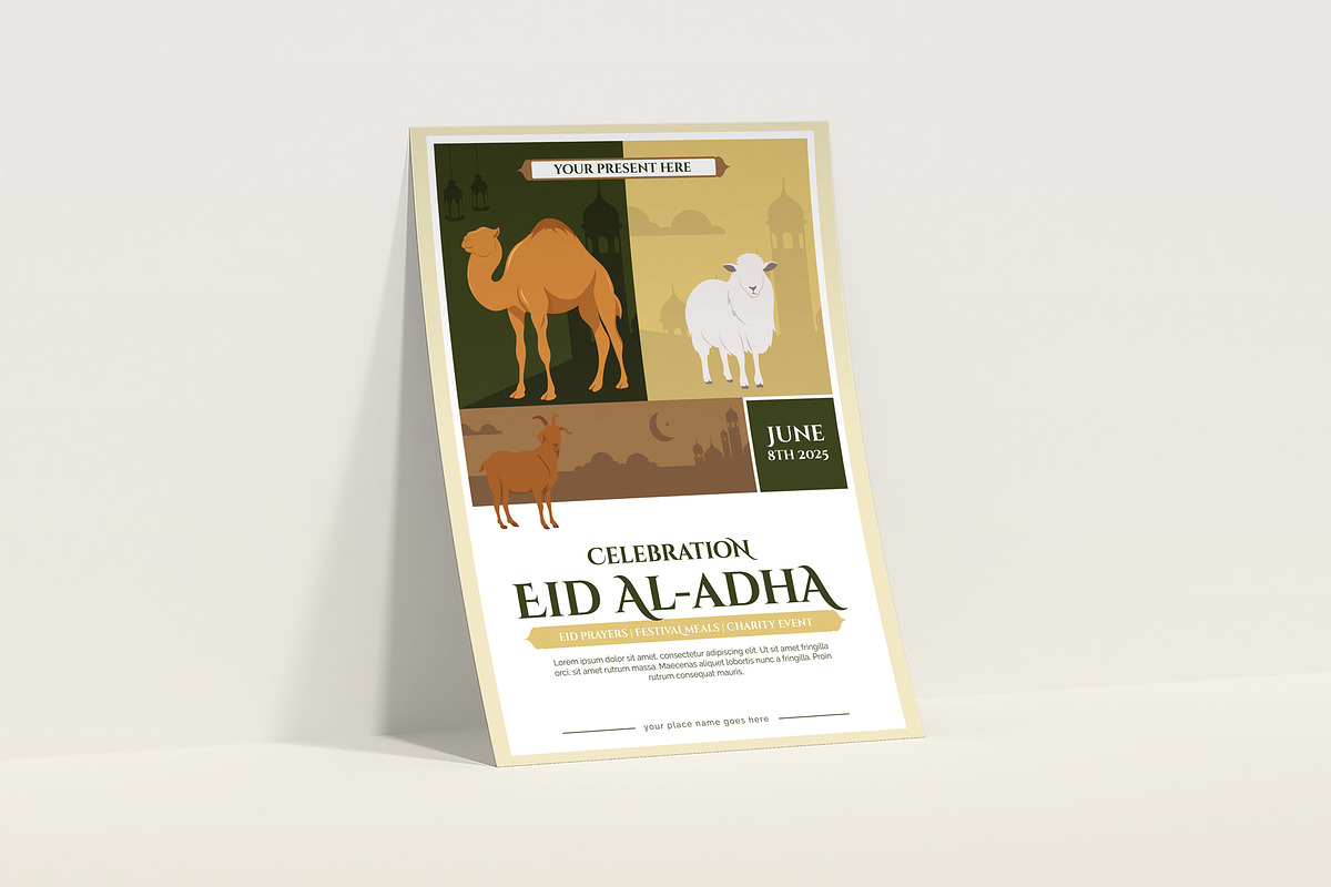 Contemporary Eid al-Adha Poster, a Poster Template by Artnivora.Std