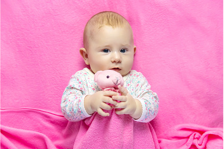 Baby sleeps with a bear. Selective, a Person Photo by yanadjana
