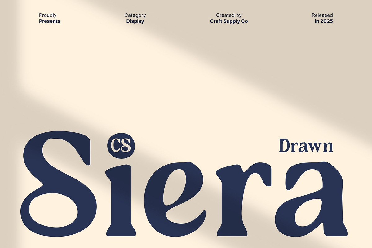 CS Siera Drawn, a Serif Font by Craft Supply Co. (Photo 1 of 8)