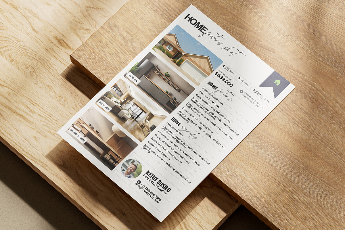 Realtor Property Listing Sheet, a Flyer Template by Prapti Design (Photo 10 of 10)