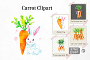 Carrot Clipart, a Graphic by Artnoy (Thumbnail 1 of 5)