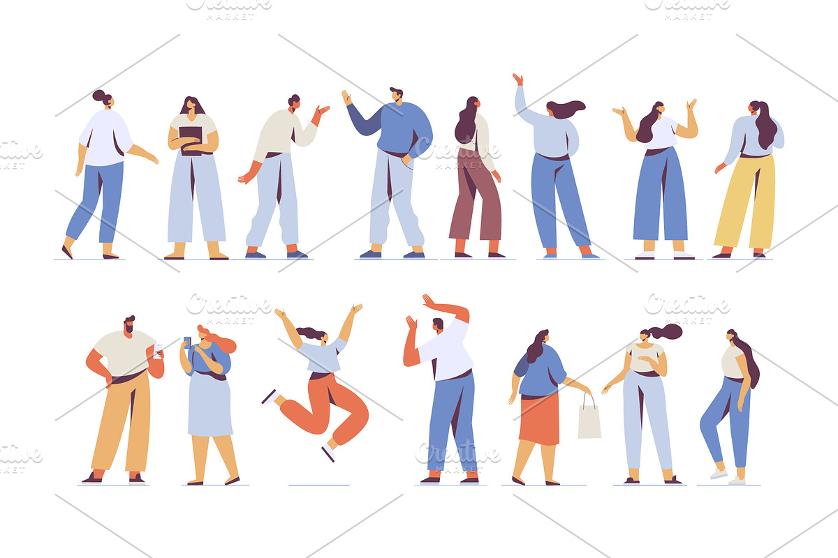 Vector People 200+ Bundle, a Person Illustration by Vector_Art