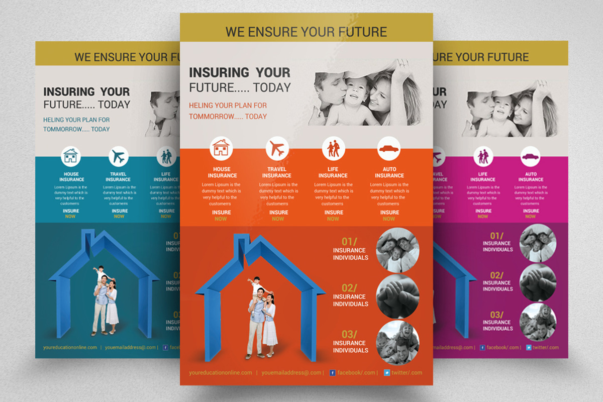 Insurance Flyer Template, a Flyer Template by Psd Templates (Photo 1 of 3)