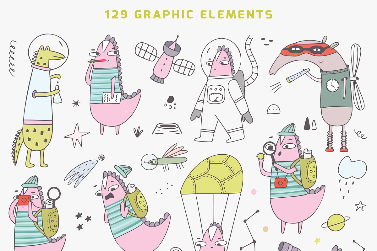 Space Explorer, a Graphic by Oksana Stepova (Photo 8 of 16)
