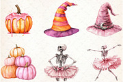 Retro Fall Halloween PNG Clipart Bun, an Illustration by Libby Wishes (Thumbnail 5 of 7)