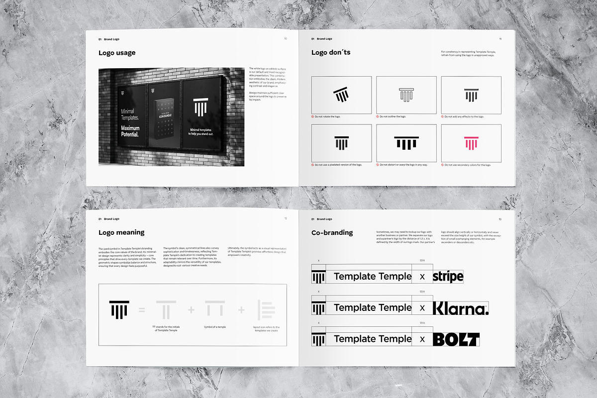 Minimalist Brand Guidelines Template, a Magazine Template by Template Temple (Photo 4 of 10)