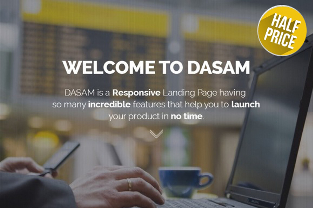Dasam - HTML5 Landing Page, a Bootstrap Template by Optimistic Designs