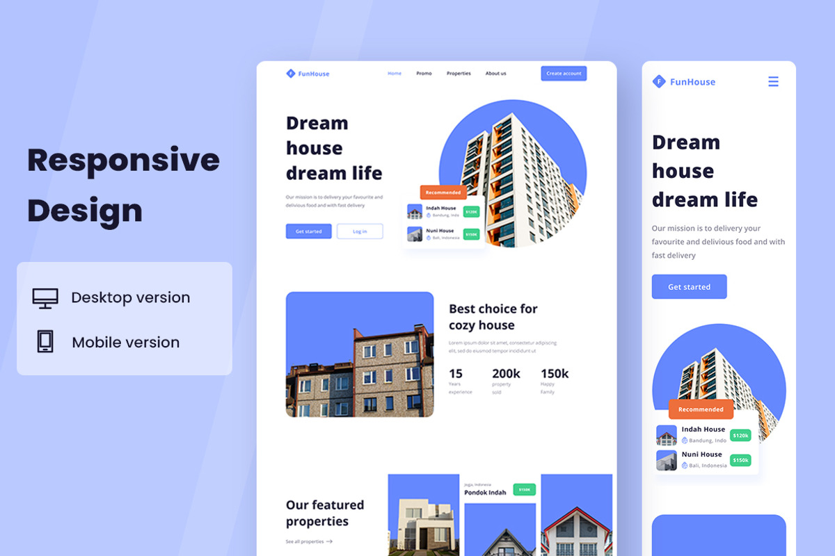 Real Estate Website UI Kit, a Wireframe Template by INSPR STD (Photo 4 of 5)