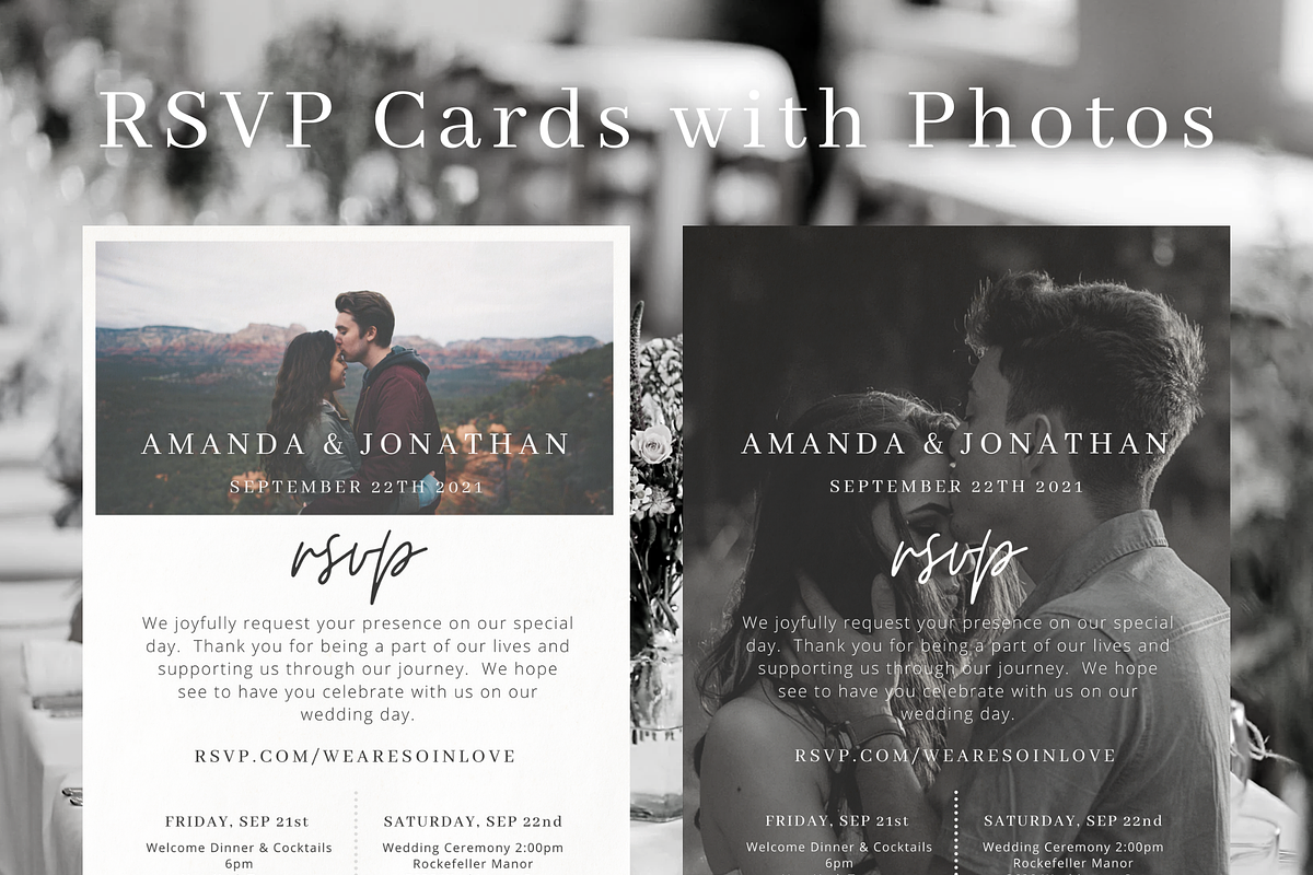 Minimal Wedding Invite Set, a Flyer Template by Minva Themes (Photo 4 of 5)