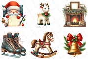 Nostalgic Christmas Clipart, an Illustration by DreamPrint404 (Thumbnail 3 of 5)