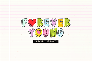 FOREVER YOUNG, a Handwritten Font by Maria Feliz Fonts