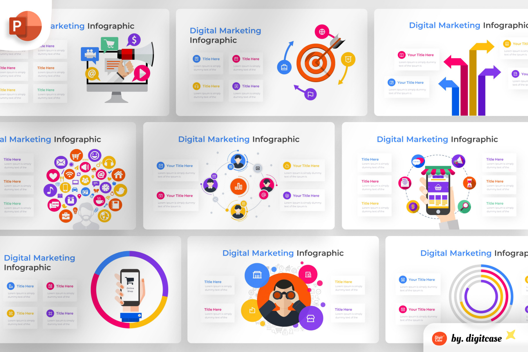 Digital Marketing PowerPoint - Infographic Template