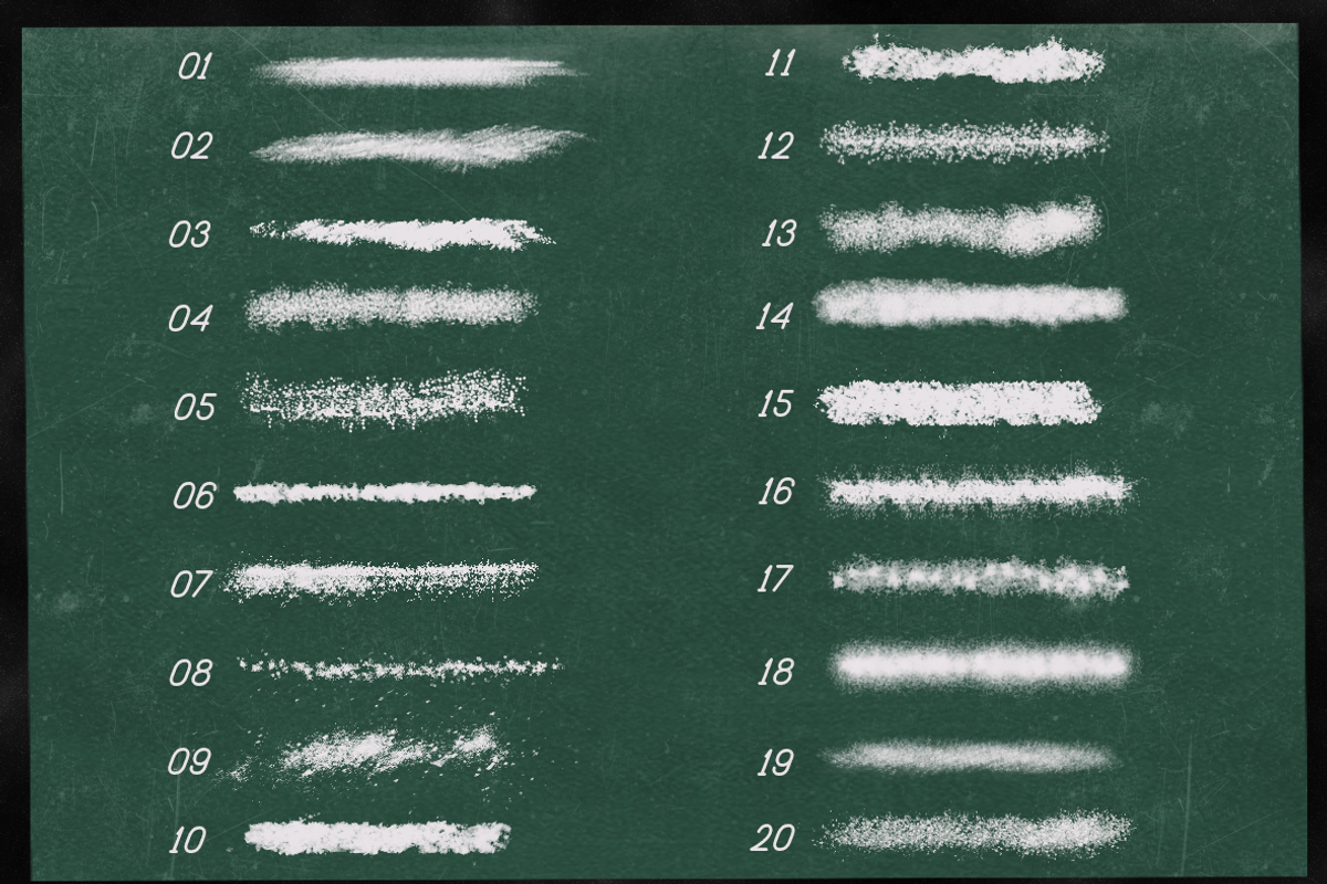 Photoshop brushes chalk & Styles, a Brush Add-On by Photohacklovers (Photo 4 of 9)