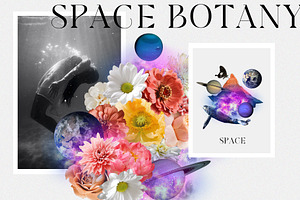 Space Botany. Collage Creator