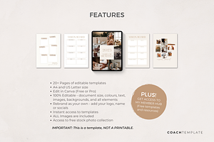 Vision Board EBook Template Canva